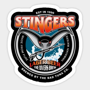 Stingers Lager Beer, Divers Brew Sticker